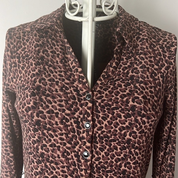 NWT Talbots Cheetah long sleeved dress - Picture 2 of 7